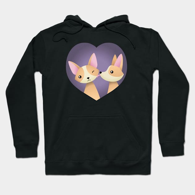 Corgi love Hoodie by Laura_Nagel